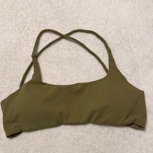 Olive Green Women's Sports Bra